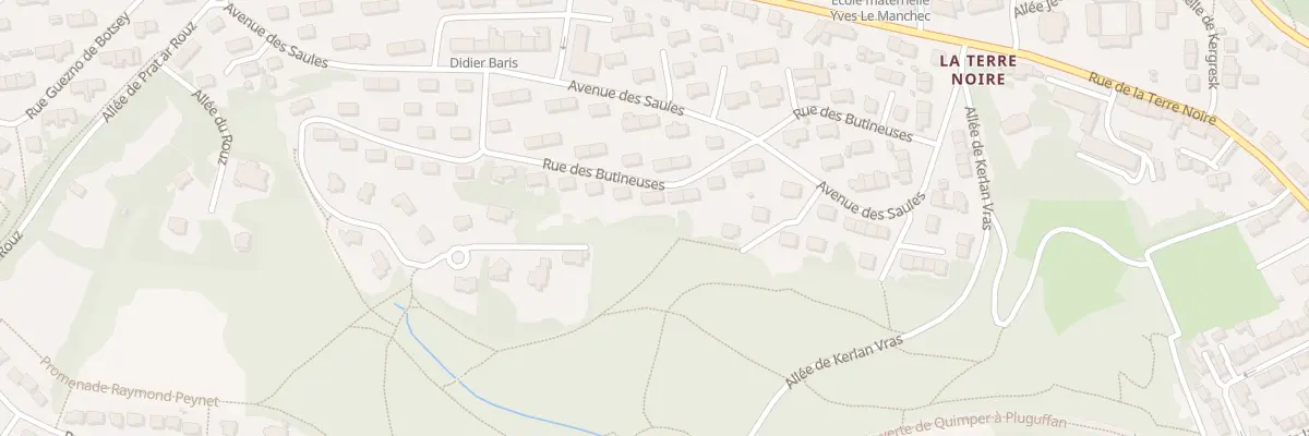 Plan du 18 Rue des Butineuses à Quimper