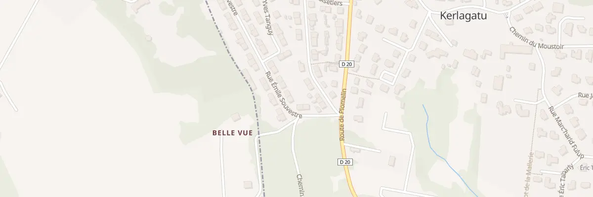 Plan du 7 Rue Emile Souvestre à Quimper