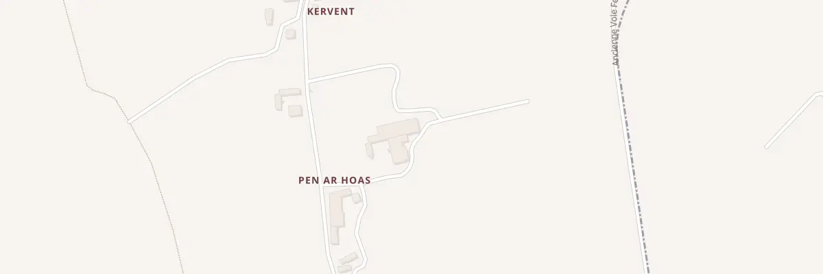 Plan du 1 Pen Ar Hoas à Tréflaouénan