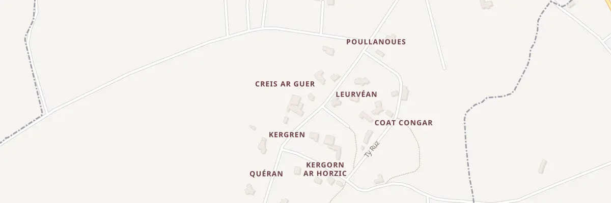 Plan du 2 Creis Ar Guear à Tréflaouénan