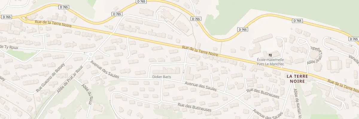 Plan du 7 Rue Yves le Manchec à Quimper