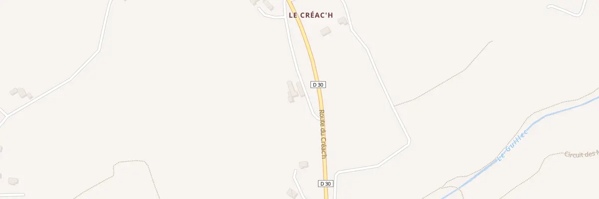 Plan du 221 Creach à Plougar