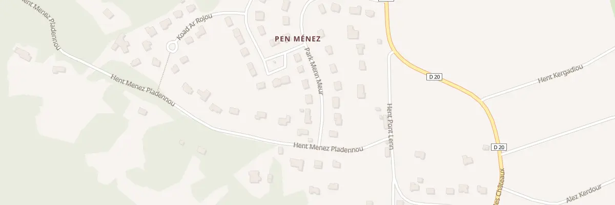 Plan du 22 Vc Park Menn Meur à Plomelin