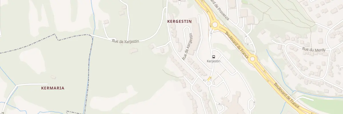 Plan du 76 Rue de Kergestin à Quimper