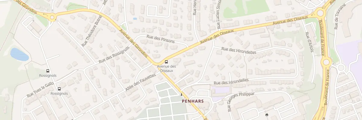 Plan du 54 Av des Oiseaux à Quimper