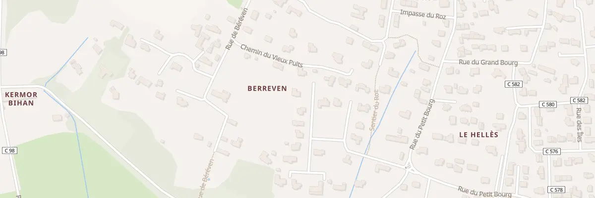 Plan du 5638F Rue du Verger à Combrit