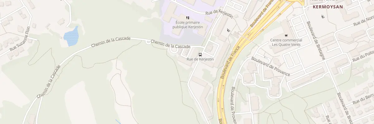 Plan du 6 Che de la Cascade à Quimper