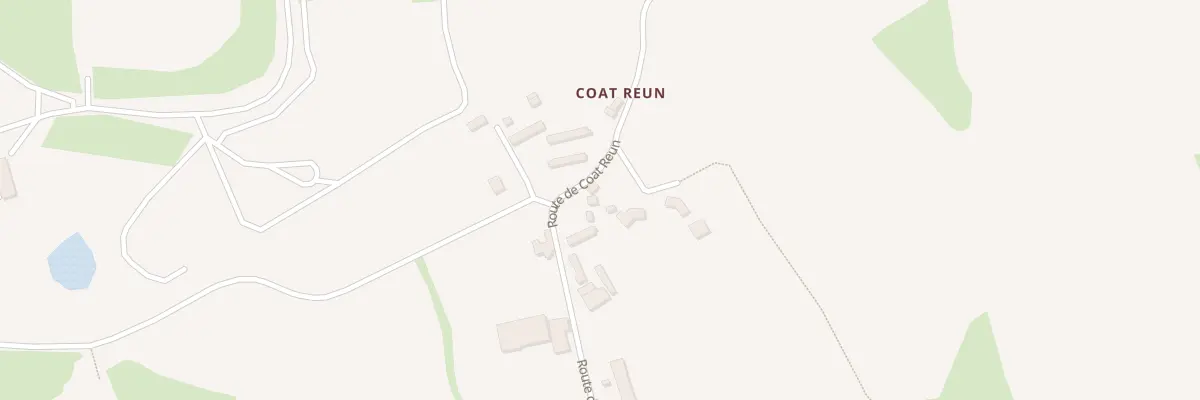 Plan du 423 Rte de Coat Reun à Bodilis