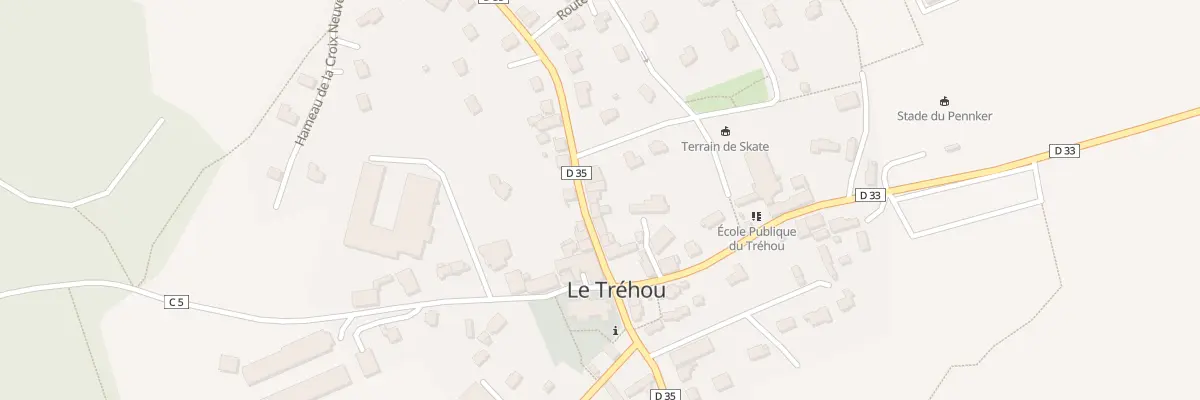 Plan du 10 Rte de la Martyre au Tréhou