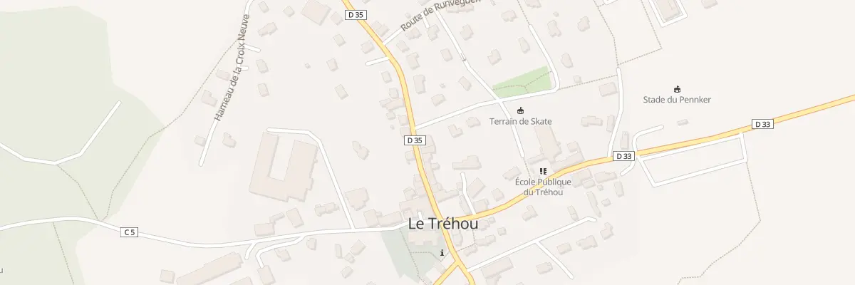 Plan du 12 Rte de la Martyre au Tréhou