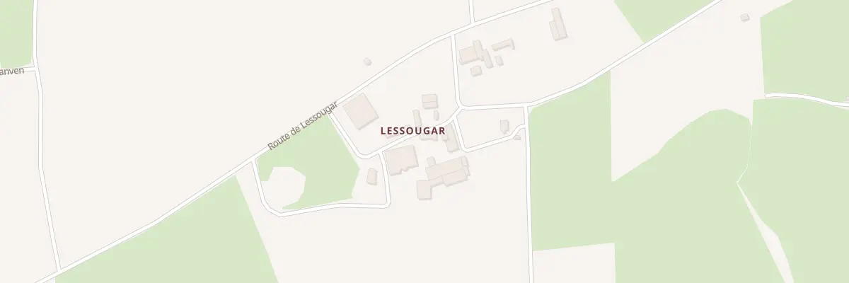 Plan du 307 Rte de Lessougar à Bodilis