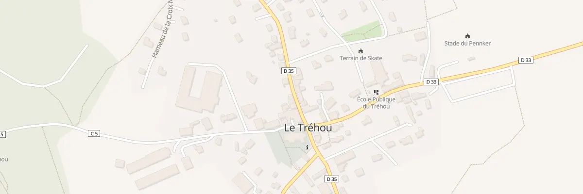 Plan du 9 Rte de la Martyre au Tréhou