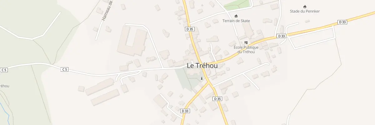 Plan du 1 Rte du Moulin du Pont au Tréhou