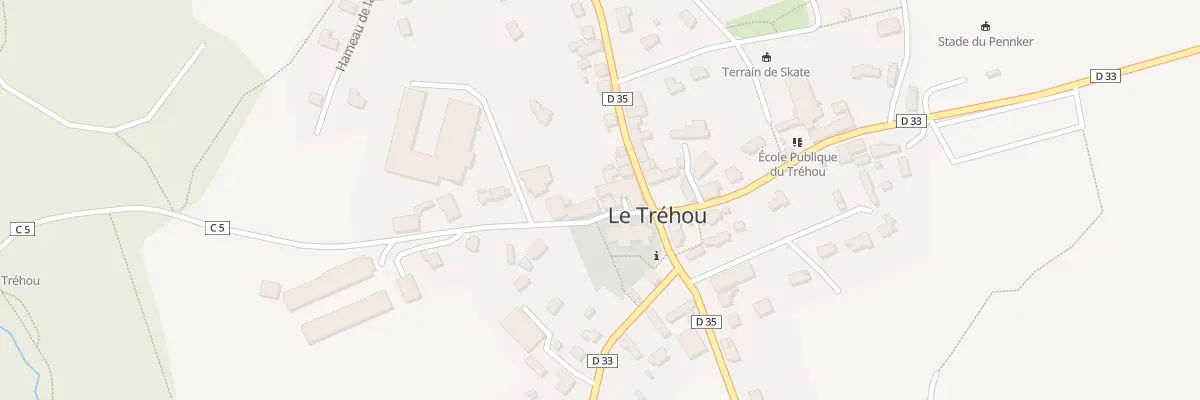 Plan du 1B Rte du Moulin du Pont au Tréhou