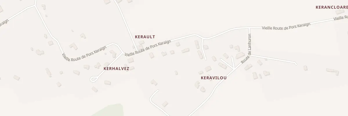 Plan du 29 Vieille Route Pors Keraign à Gouesnach