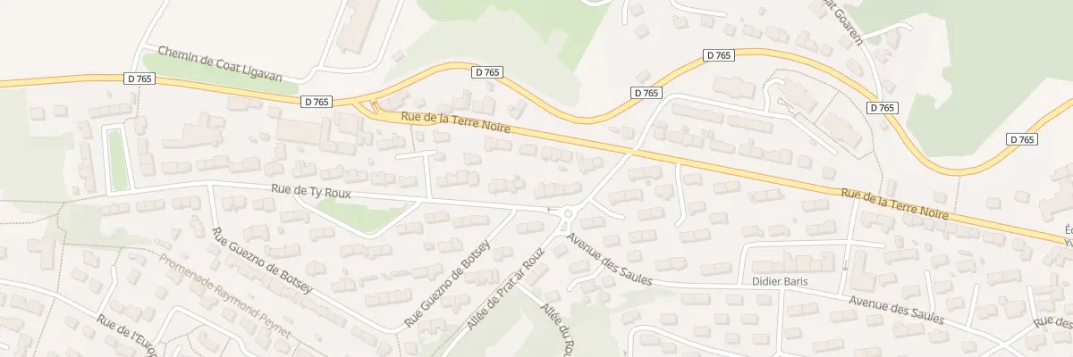 Plan du 7 Rue de Ty Roux à Quimper