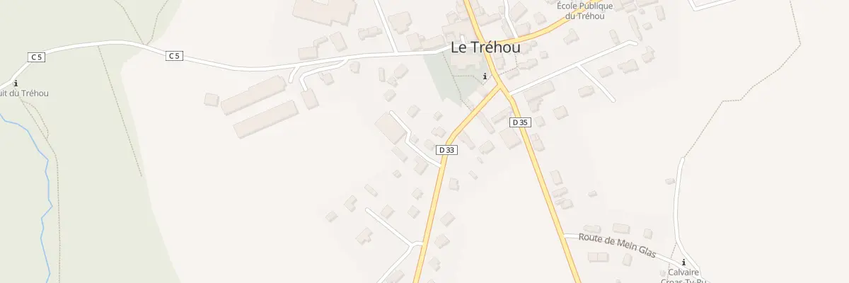 Plan du 5 Rte d’Irvillac au Tréhou