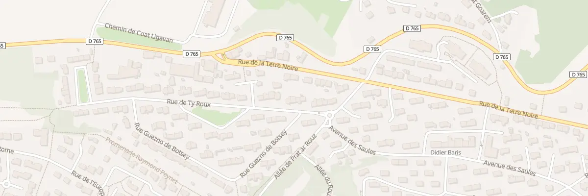 Plan du 13 Rue de Ty Roux à Quimper
