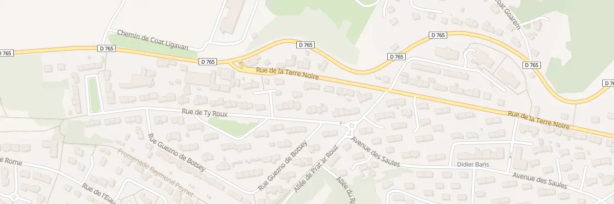 Plan du 15 Rue de Ty Roux à Quimper