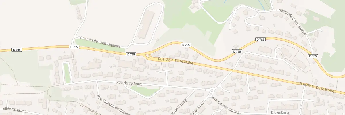 Plan du 125 Rue de la Terre Noire à Quimper