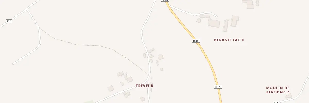 Plan du 1 Treveur au Tréhou