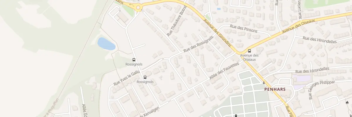 Plan du 4 Rue des Rossignols à Quimper