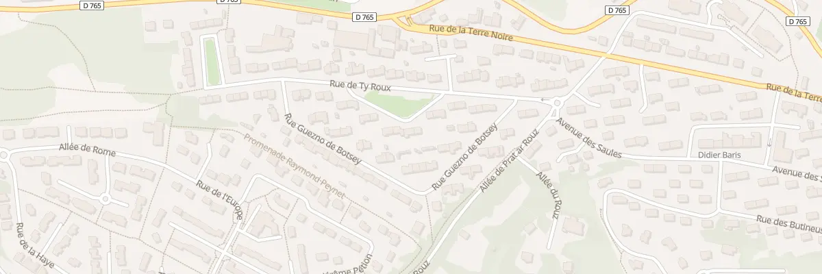 Plan du 22 Rue de Ty Roux à Quimper