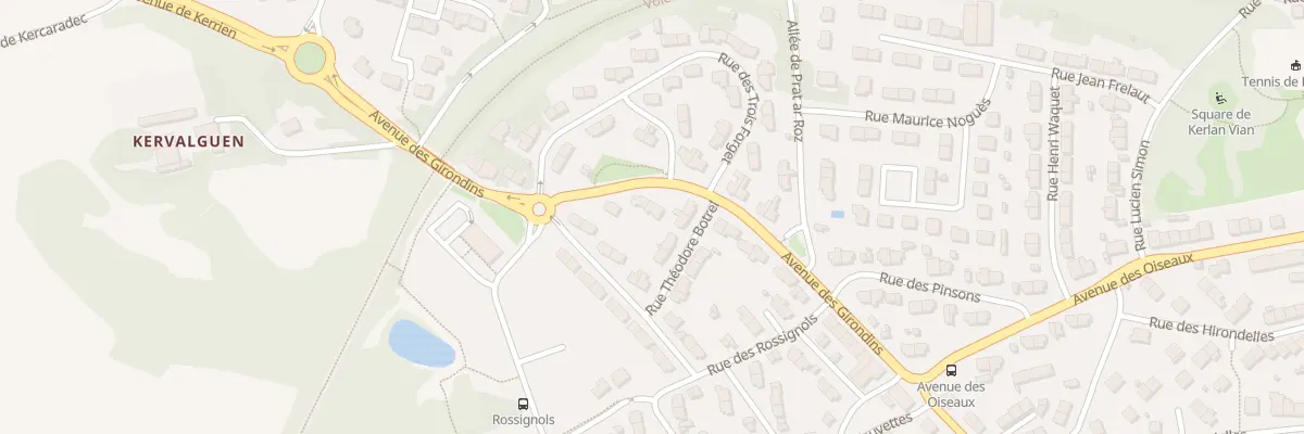Plan du 32 Av des Girondins à Quimper