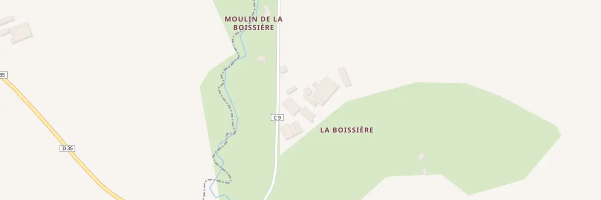 Plan du 3 La Boissière au Tréhou