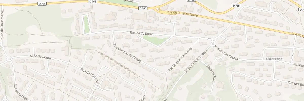Plan du 26 Rue de Ty Roux à Quimper