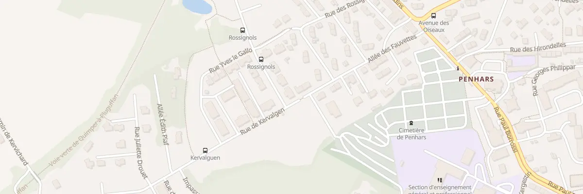 Plan du 23 Rue de Kervalgen à Quimper
