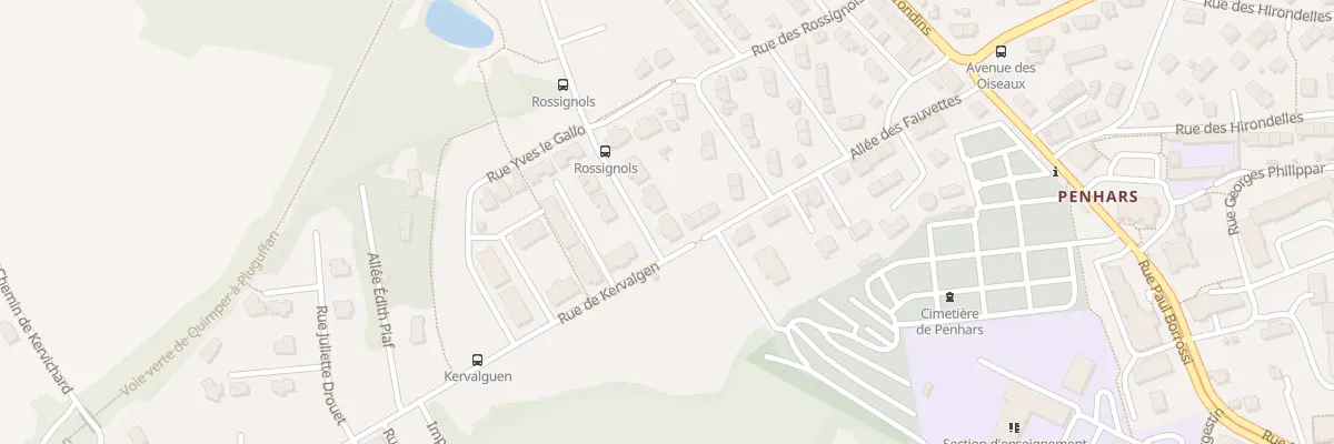 Plan du 21 Rue de Kervalgen à Quimper