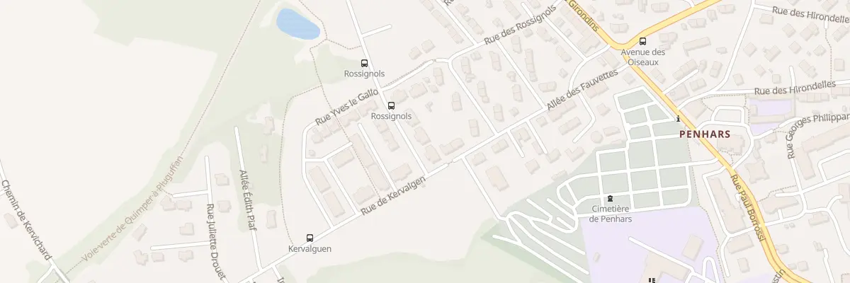 Plan du 19 Rue de Kervalgen à Quimper