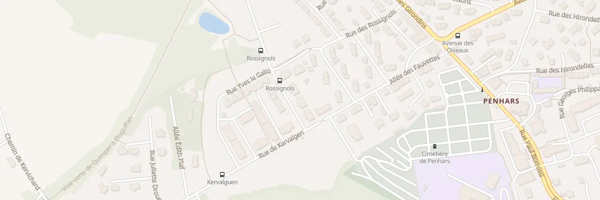 Plan du 17 Rue de Kervalgen à Quimper
