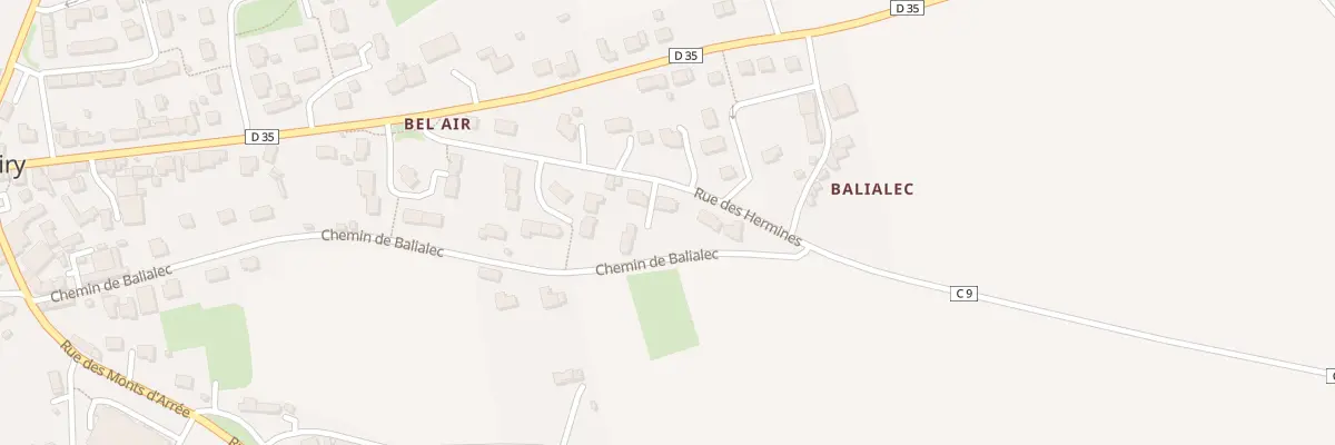 Plan du 6 Rue des Hermines à Ploudiry