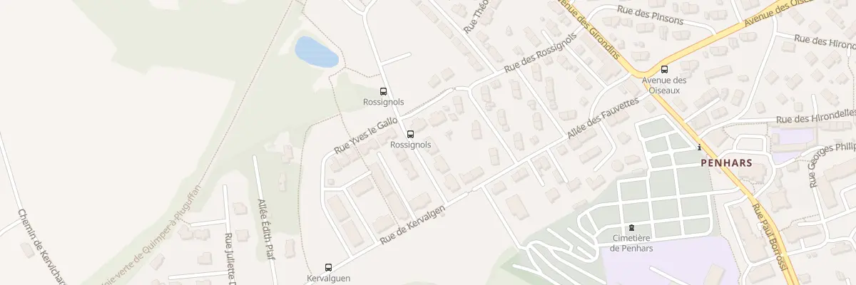 Plan du 13 Rue de Kervalgen à Quimper