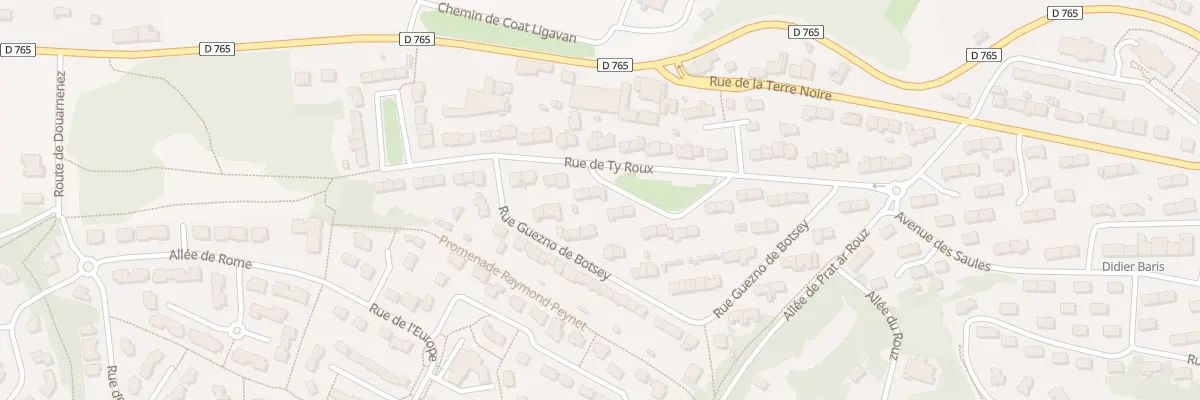 Plan du 32 Rue de Ty Roux à Quimper
