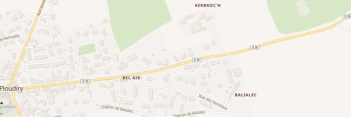 Plan du 7 Rue de Bel-Air à Ploudiry