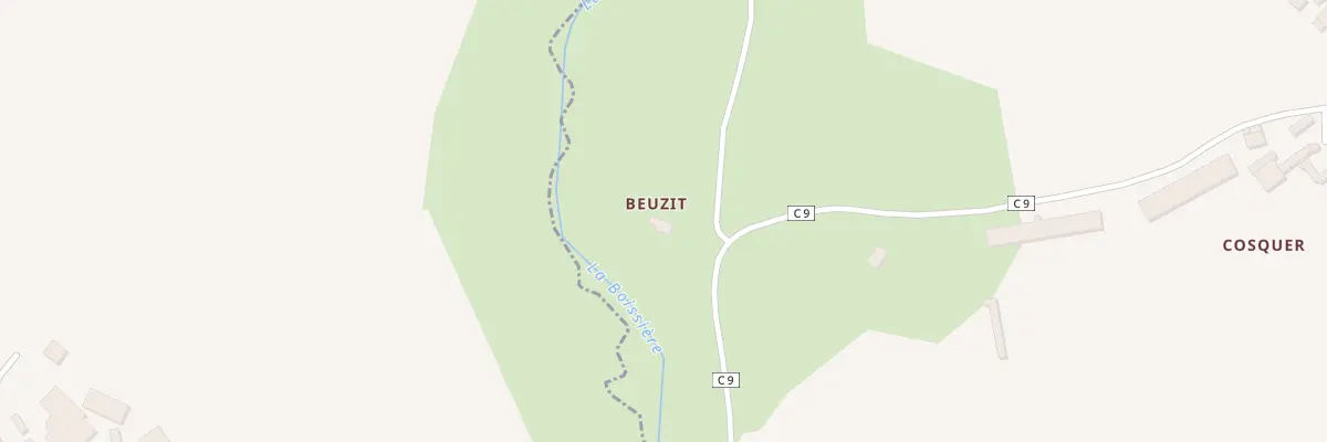 Plan du 1 Beuzit au Tréhou
