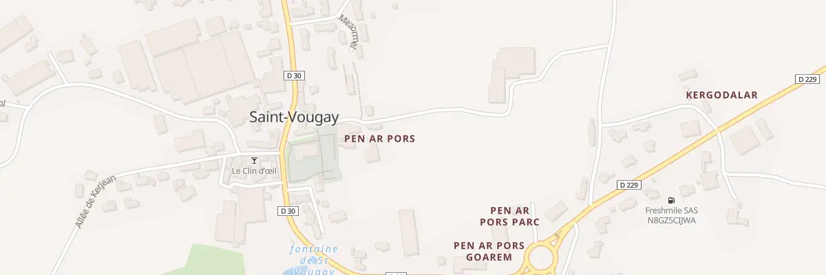 Plan du 245 Pen Ar Pors à Saint-Vougay