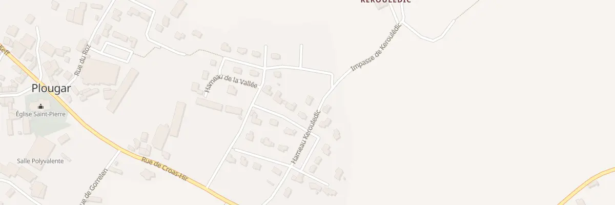 Plan du 15 Ham de Bellevue à Plougar