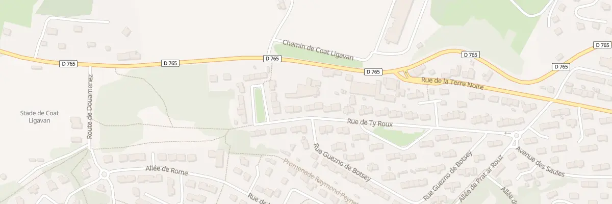 Plan du 61 Rue de Ty Roux à Quimper