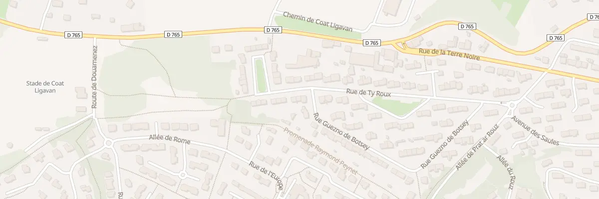 Plan du 46 Rue de Ty Roux à Quimper