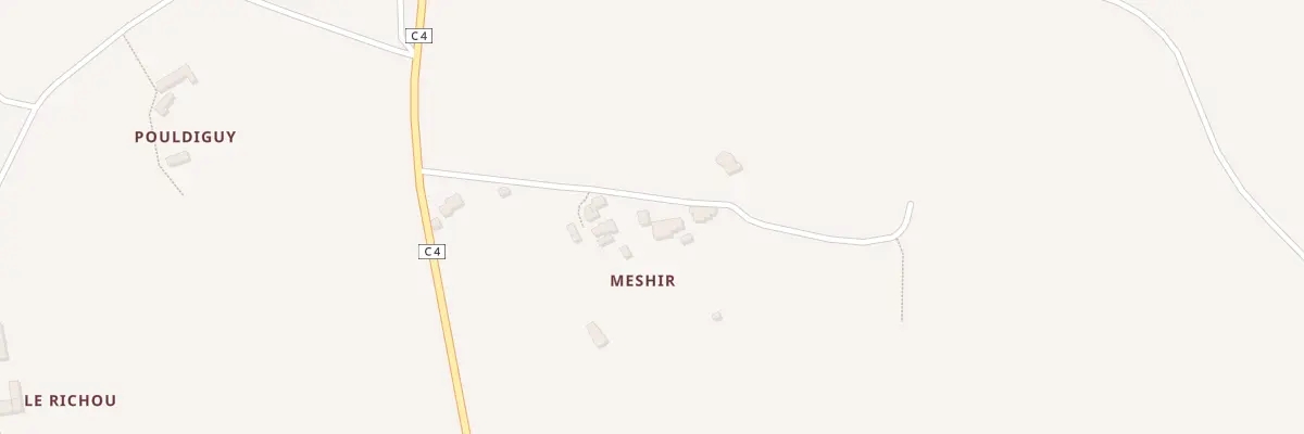 Plan du 4 Meshir à Ploudiry