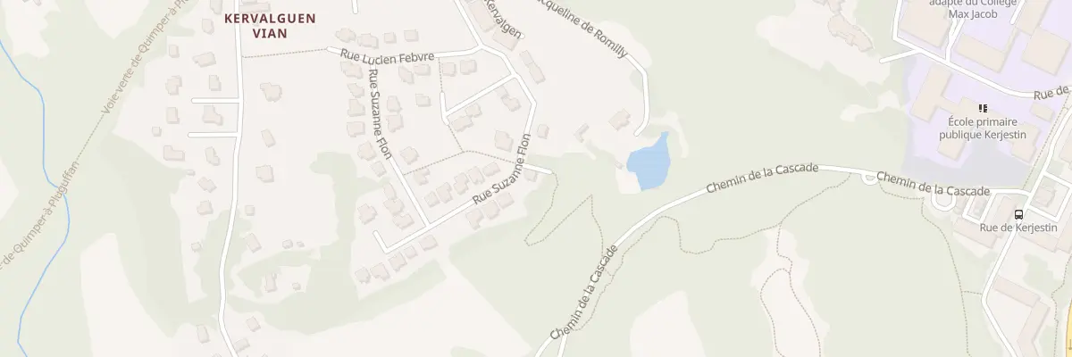 Plan du 15 Rue Suzanne Flon à Quimper