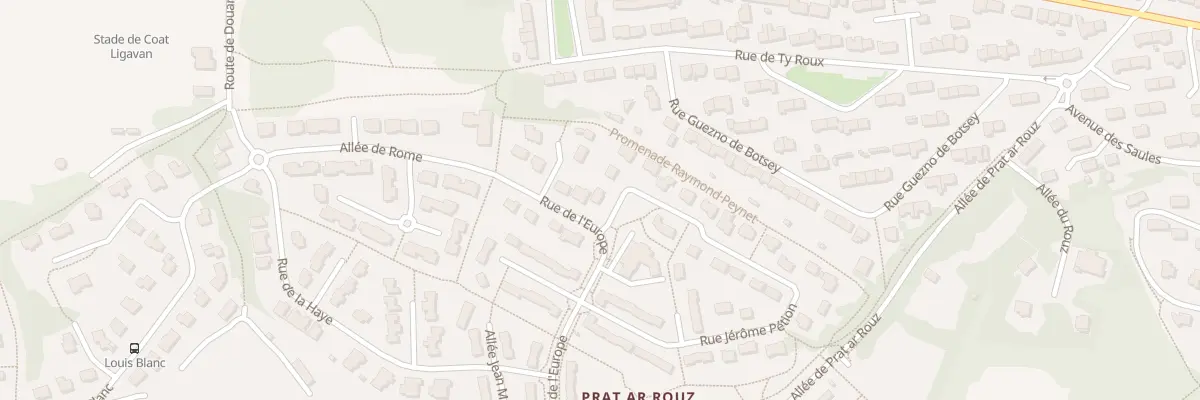 Plan du 53 Rue Jérôme Petion à Quimper