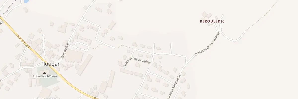 Plan du 6 Ham de la Vallée à Plougar