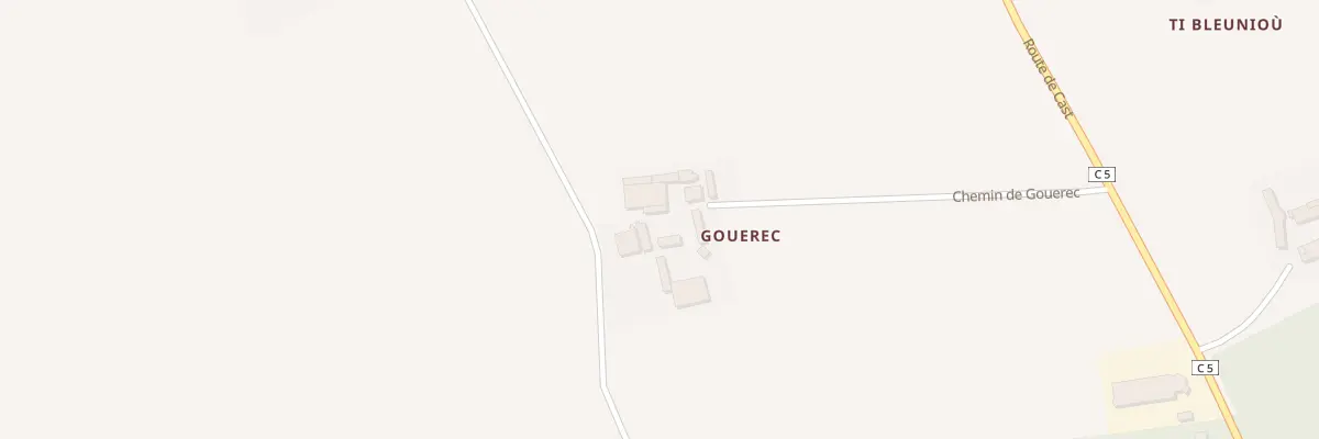 Plan du 423 Le Goerec à Quéménéven