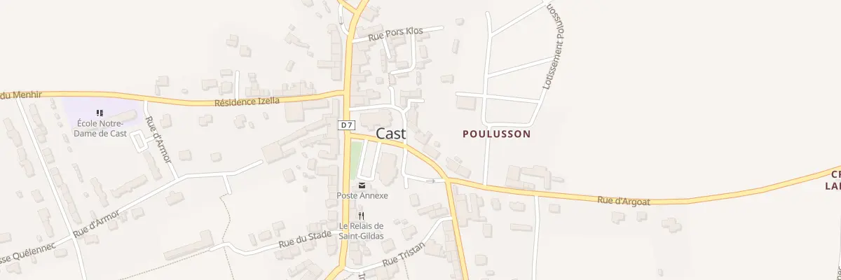 Plan du 1 Pl Saint-Hubert à Cast