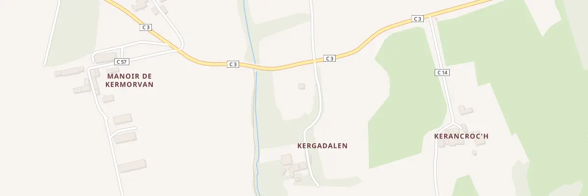 Plan du 1977Y Kergadalen à Pont-de-Buis-lès-Quimerch